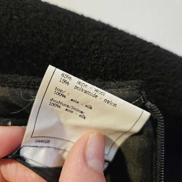 Authentic Vintage Chanel Skirt Black 90s size 44 - Picture 8 of 10